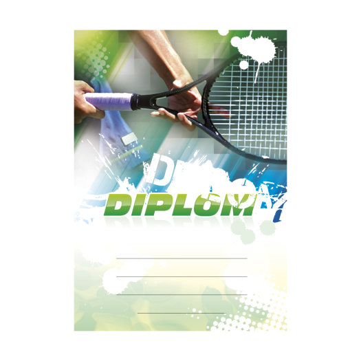 Tenisový diplom A5