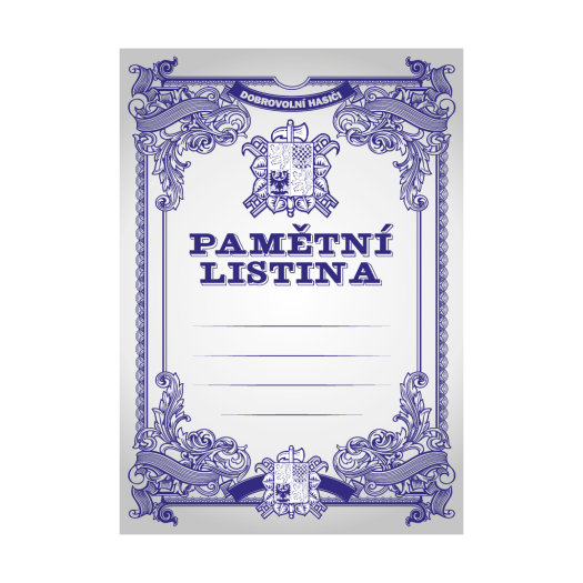 Pamětní list, diplom A5