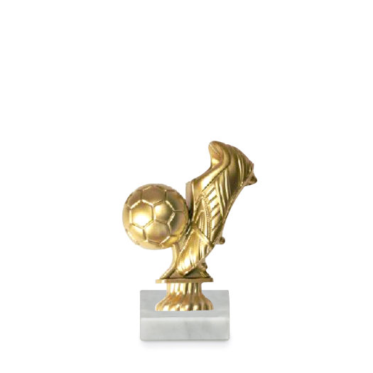 Figurka se symbolem fotbalu, 11 cm, zlato, včetně podstavce