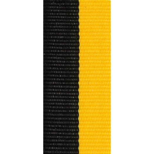 Stuha na medaili, černožlutá