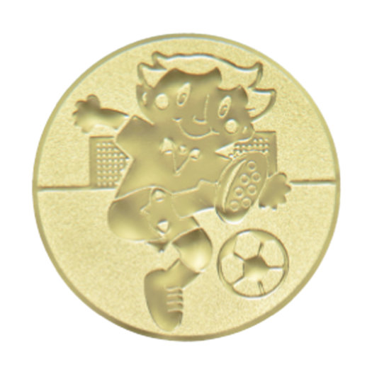 Emblém Crazy fotbal, pr. 25 mm, zlato