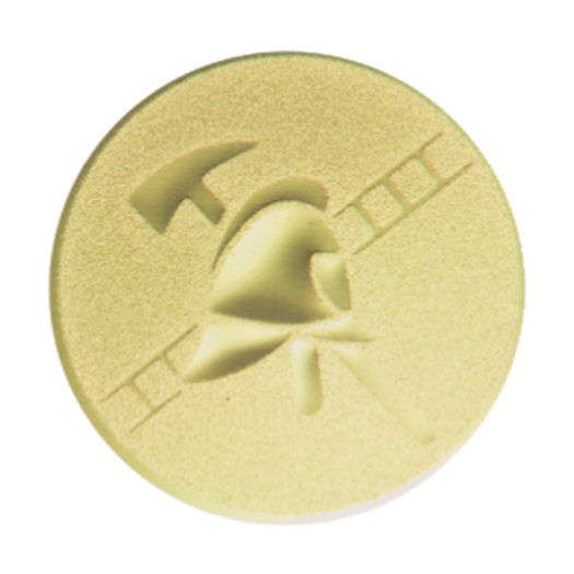 Emblém hasič, pr. 25 mm, zlato