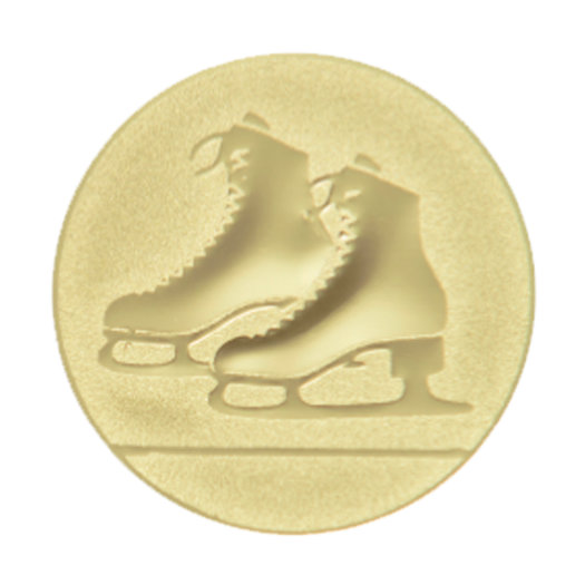 Emblém brusle, pr. 25 mm, zlato
